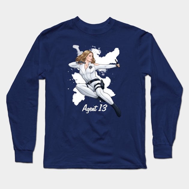 Agent 13 Sharon Carter Long Sleeve T-Shirt by ZionAngel